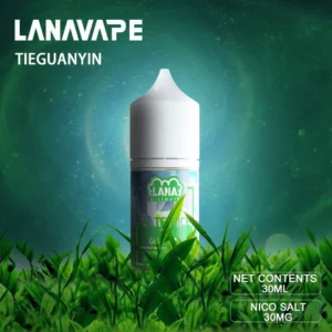 LANA 煙油 30ml 全系列展示，提供果香與龍井茶口味，高品質尼古丁鹽配方，適用於各類注油式電子煙設備。